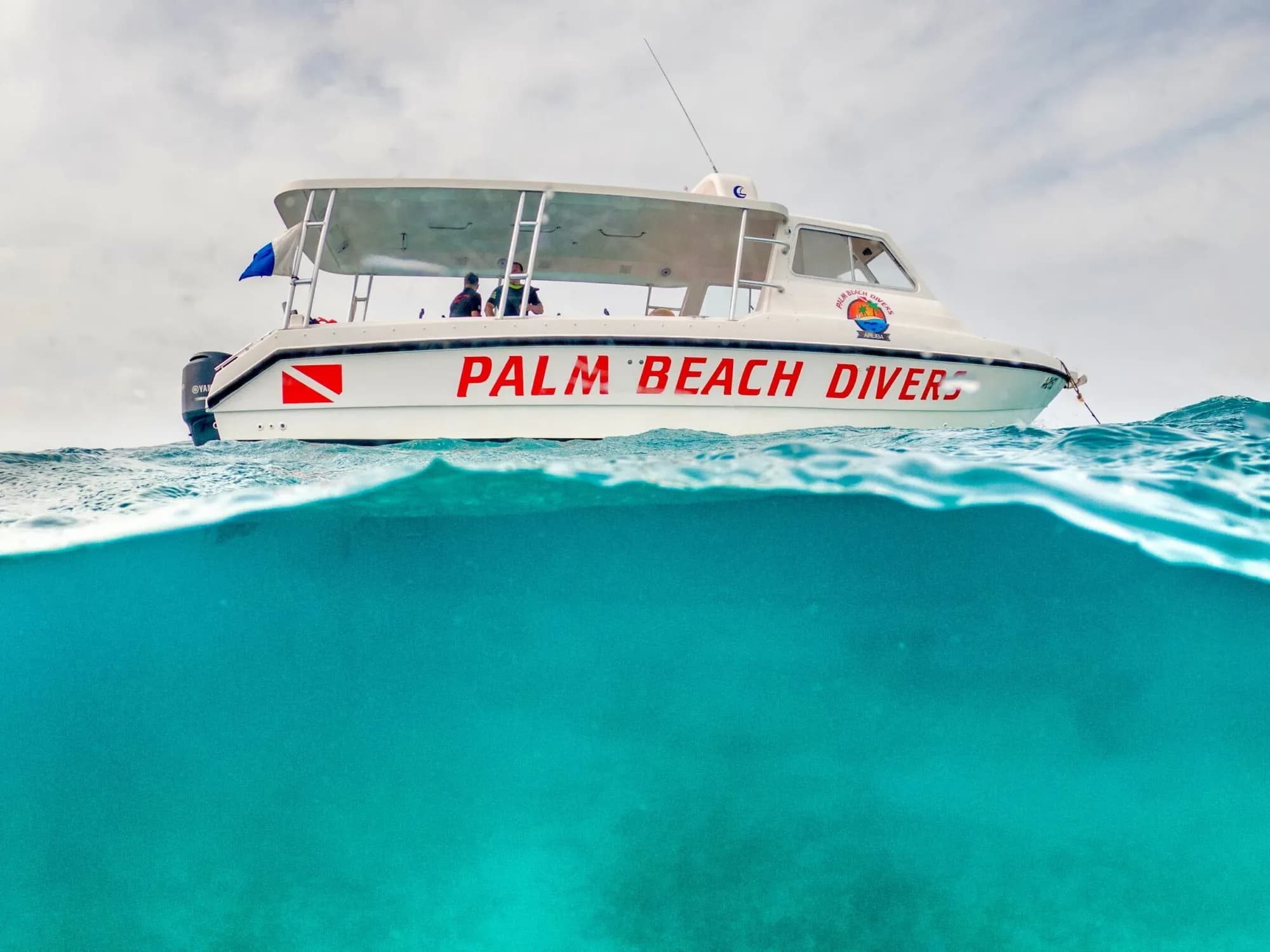 Palm Beach Divers dive boat, split over/under water