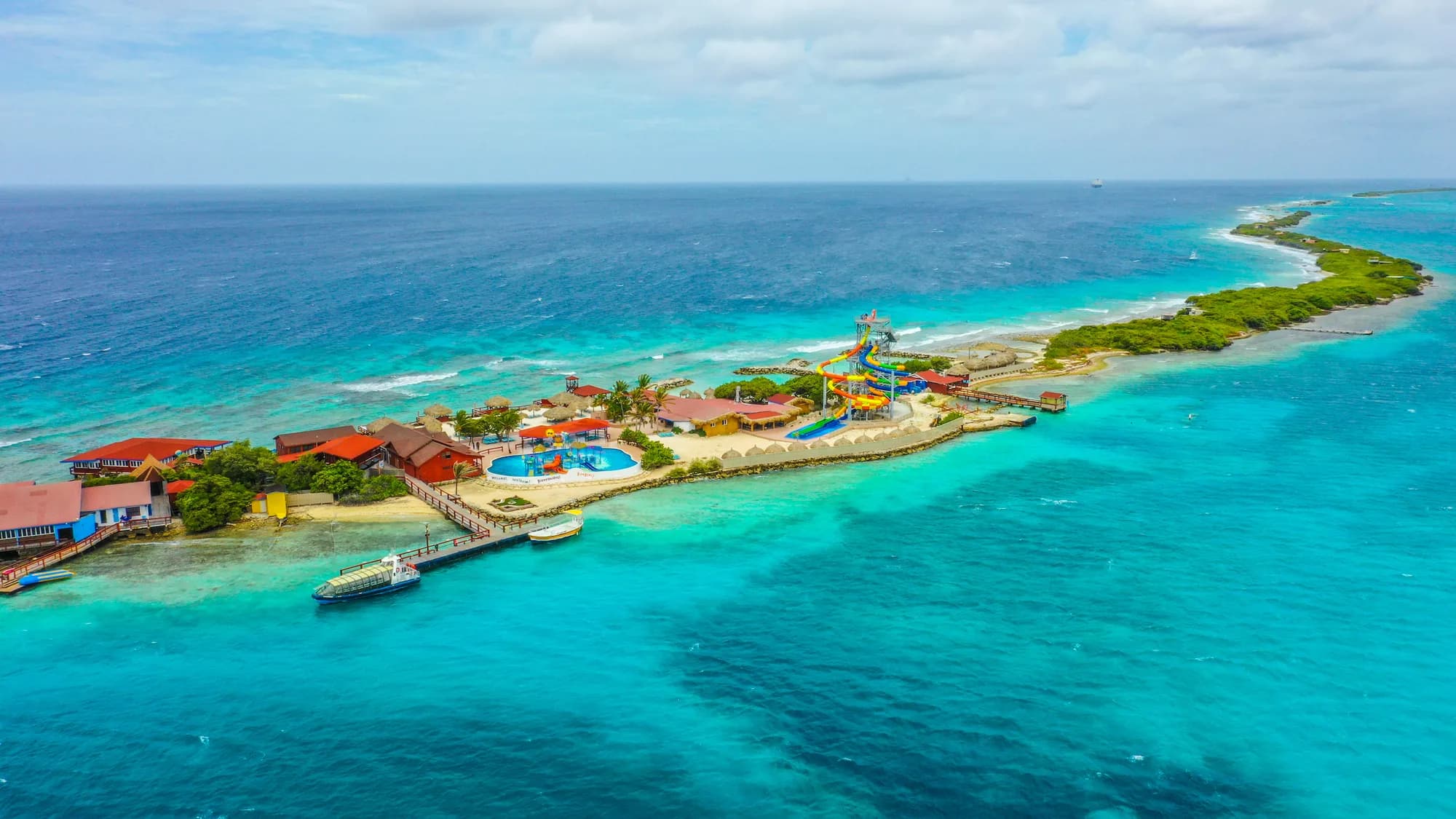 Aerial view of De Palm Island