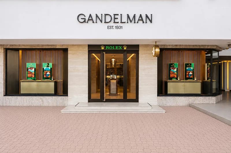 Gandelman storefront with Rolex entrance